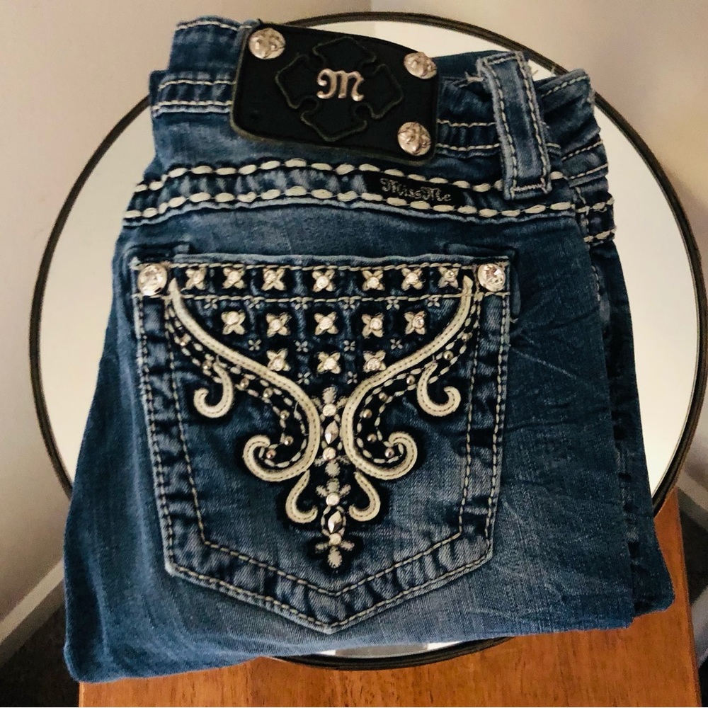 Miss Me Blue Embellished Jeans